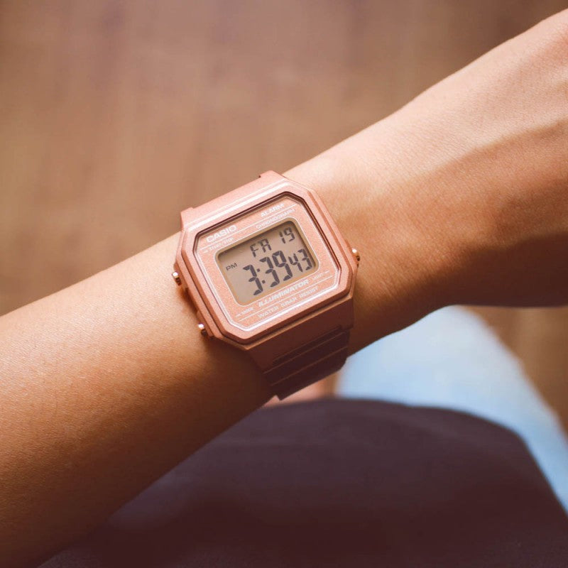 CASIO Ladies VINTAGE Gold Rose Gold Digital B650WC-5AEF