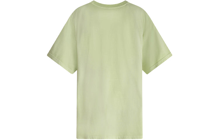 Men's Levis Logo Round Neck Pure Cotton Pullover Short Sleeve Green 16143-0105