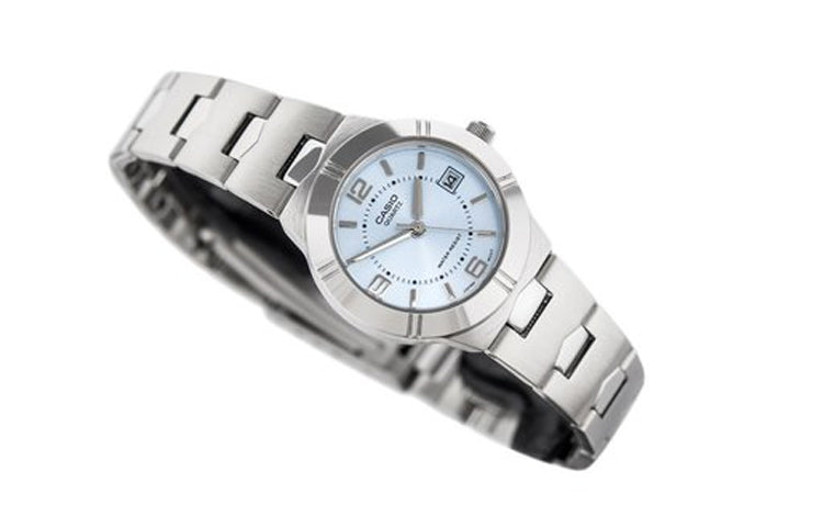 CASIO Quartz Waterproof Blue Watch Dial Blue Analog LTP-1241D-2A
