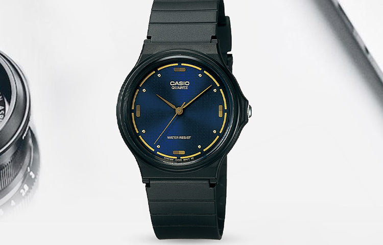 CASIO Blue DialBlack Strap Unisex Blue DialBlack Strap BlueBlack Analog MQ-76-2AL