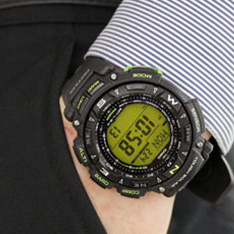 CASIO Waterproof Sports Solar Powered Mens Black Digital PRG-240-1B