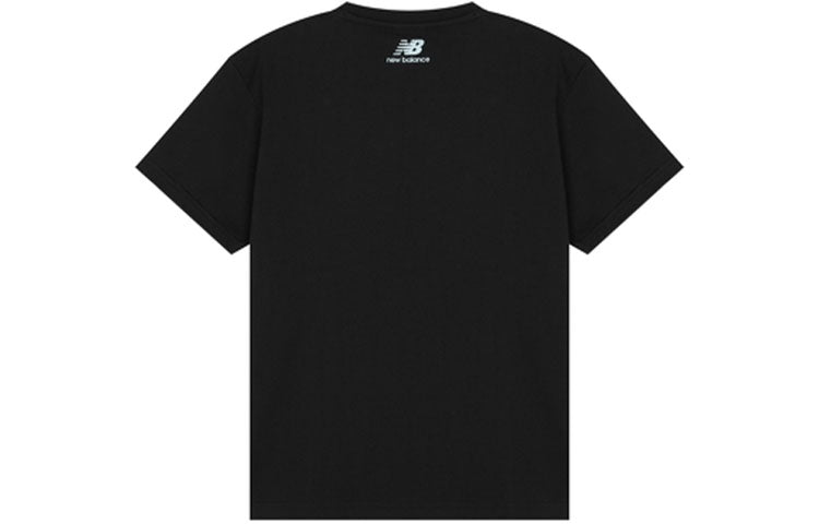 New Balance Logo Casual Tee Asia Sizing 'Black White' AMT22388-BK