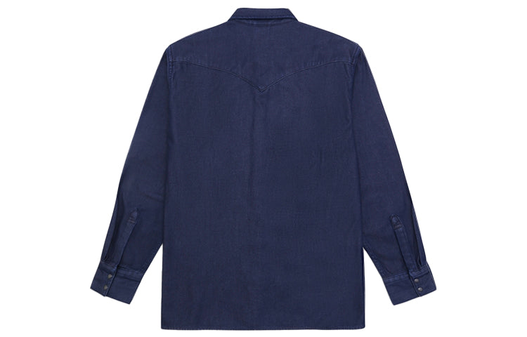 Men's Levis lapel Denim Shirt Denim Blue 36249-0003