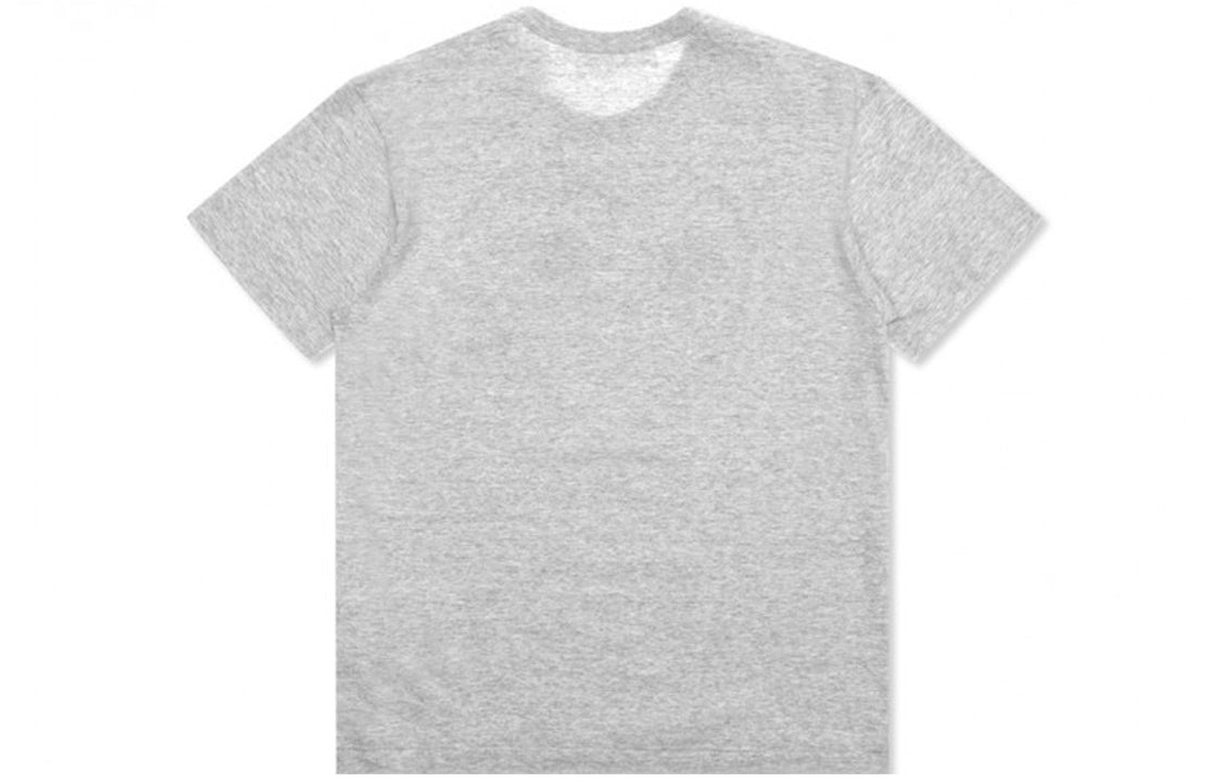 COMME des GARCONS PLAY T-Shirt Red Printing Short Sleeve Gray AZ-T266-051