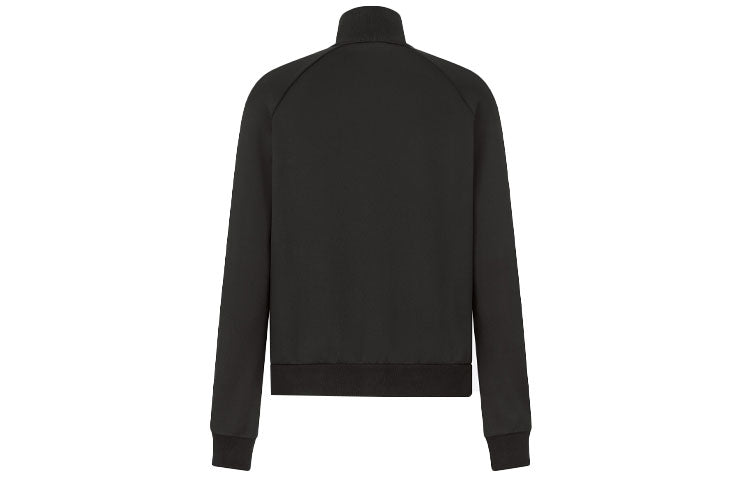 Men's DIOR SS21 Solid Color Casual Sports Jacket Black 113J201A0631-C900