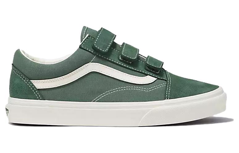 Vans Old Skool V Suede Canvas 'Green White' VN0A3D29V0N