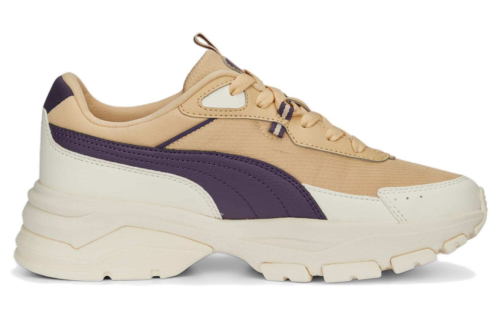 (WMNS) PUMA Cassia Via 'White Tan Purple' 389223-05