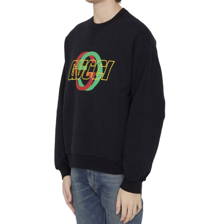 Gucci Cotton Jersey Sweatshirt With Embroidery 'Black' 768460-XJGA1-1162