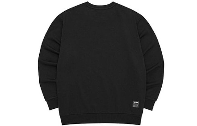 Skechers Sport Letter Crew Sweater 'Black White' L321U139-0018