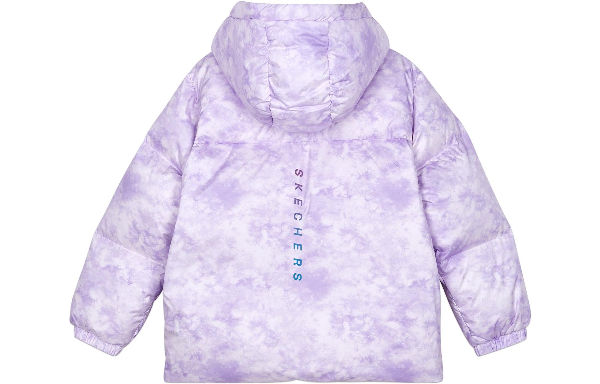 (GS) Skechers Hooded Down Jacket 'Purple White' P423G002-03HH