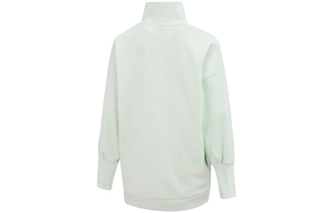 (WMNS) New Balance High Collar Pullover Asia Sizing 'Lime Green' WT13110-WES