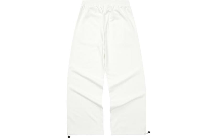 (WMNS) Skechers Logo Letter Straight Casual Pants 'White' L222W151-0074