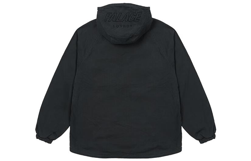 Palace Washed Cotton Hooded Jacket 'Black' P22JK219