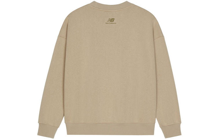 (WMNS) New Balance Casual Lifestyle Crew Neck Pullover Asia Sizing 'Brown' AWT13349-HNA