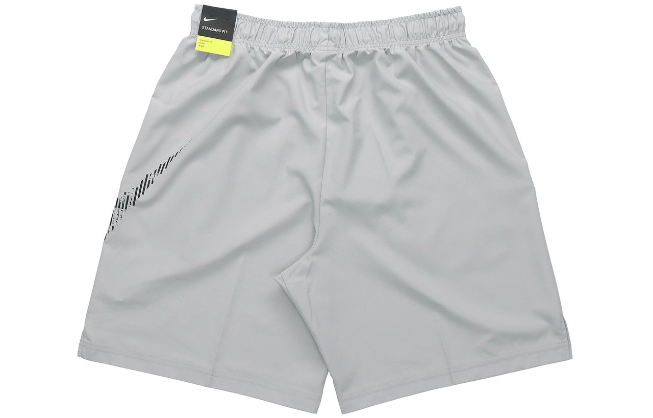 Men's Nike Side Logo Sports Loose Gray Shorts CJ2393-077