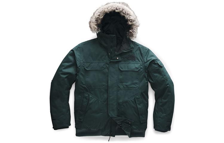 Men's THE NORTH FACE Gotham With Down Feather Hooded Jacket Green NF0A33RGD7V