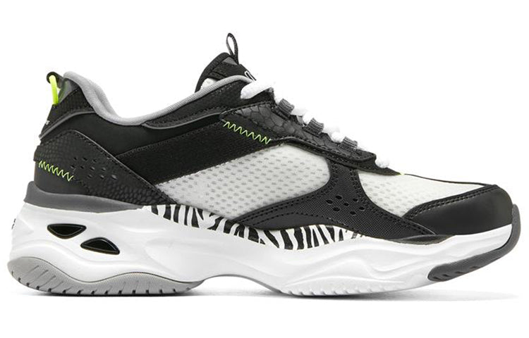 (WMNS) Skechers DLITES 4.0 'White Black Green' 149953-WBK