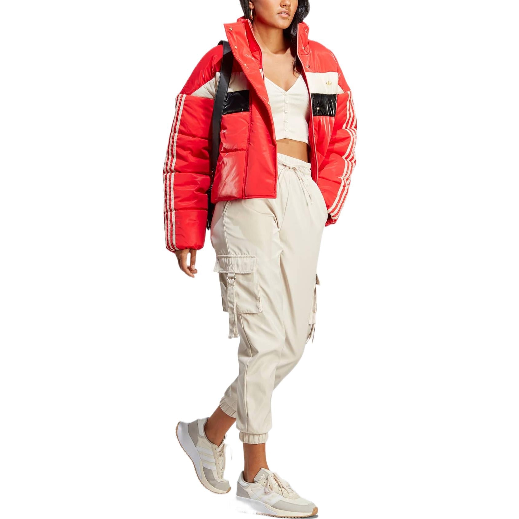 (WMNS) adidas Ski Chic Puffer Jacket Asia Sizing 'Red' IA3918