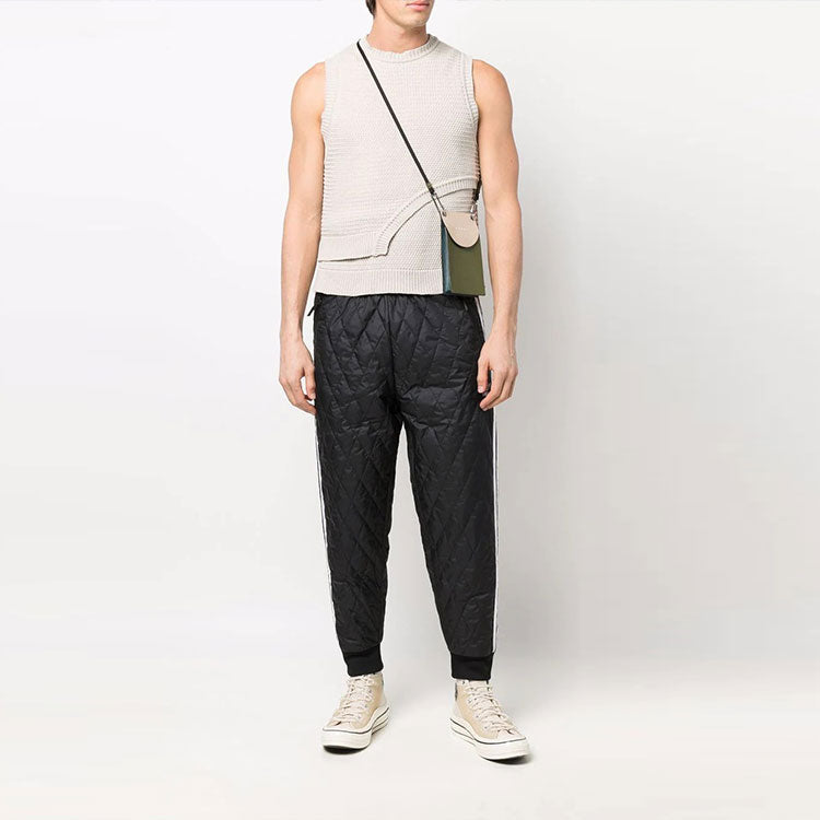 Men's adidas originals Embroidered Logo Stripe Design Casual Sports Pants/Trousers/Joggers Black H11429