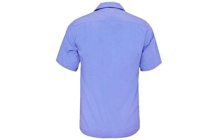 Men's KENZO Logo Printing Short Sleeve Shirt Blue FA55CH5291NC-66