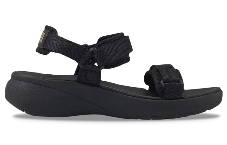 (WMNS) PUMA Sporty Vola Sandal 'Black Team Gold' 384132-01