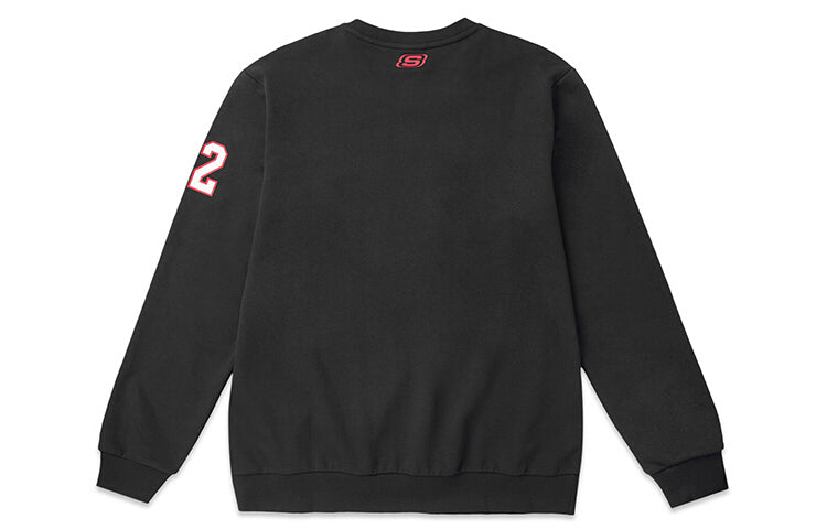 Men's Skechers Alphabet Printing Knit Pullover Black L319M036-0018S