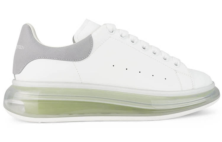 Alexander McQueen Oversized Sneaker 'Transparent Sole - White Gunmetal' 662659WIA4T9058