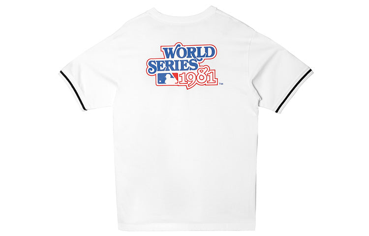 New Era MLB World Series Logo Printing Short Sleeve Unisex White 12141983