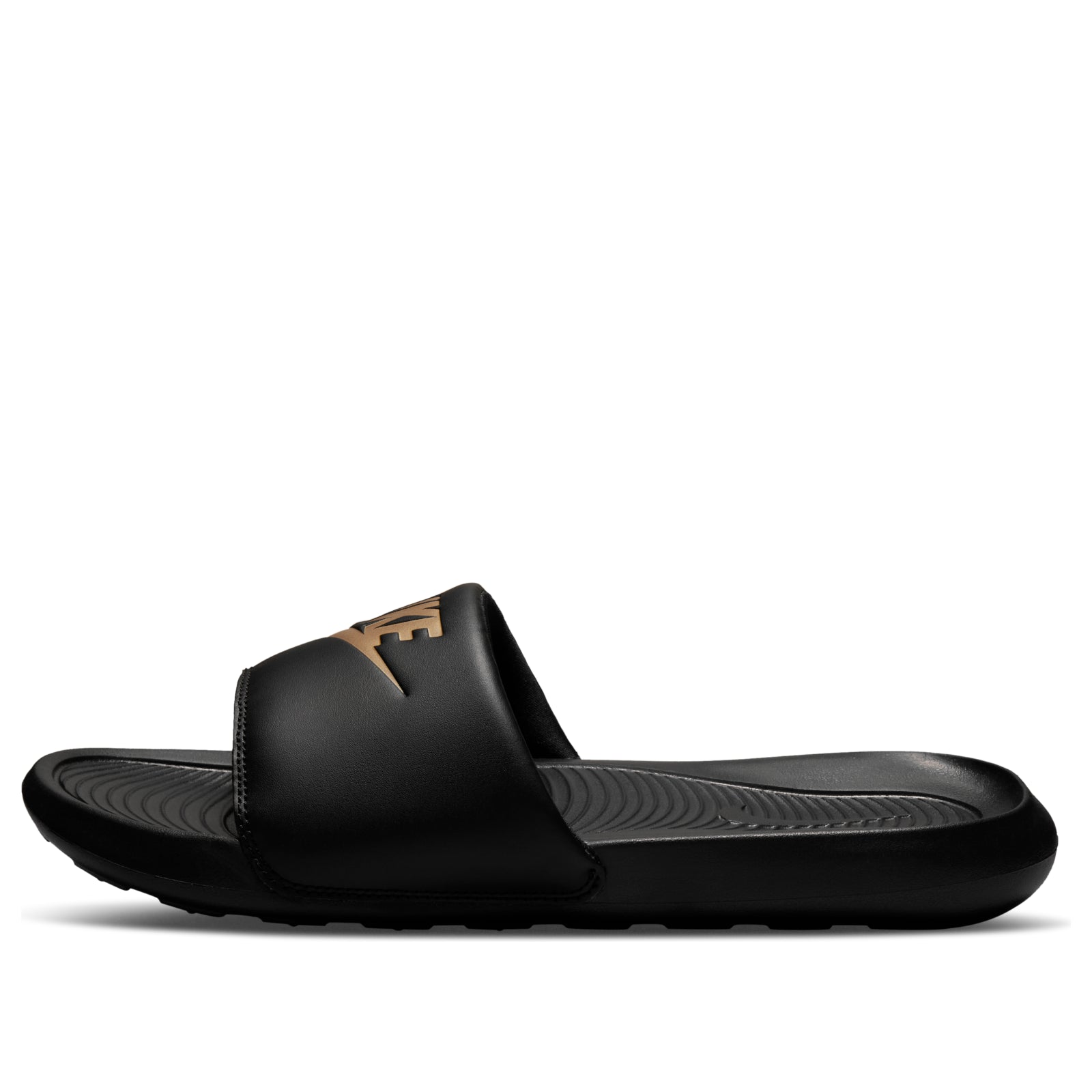 Nike Victori One Slide 'Black Metallic Gold' CN9675-006