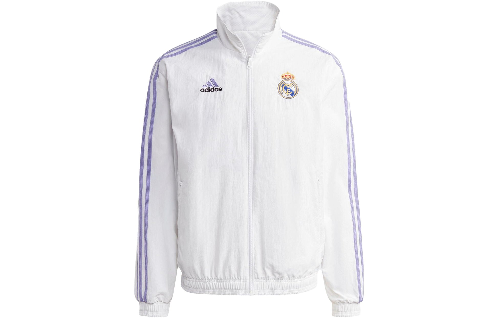 adidas Real Madrid Anthem Reversible Jacket Asia Sizing 'White' HT6458
