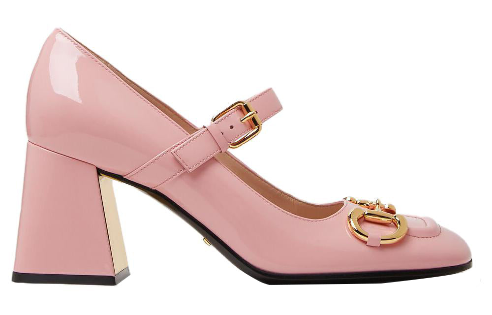 (WMNS) Gucci Mid-heel Pump With Horsebit 'Rose' 694855-BNC00-5815