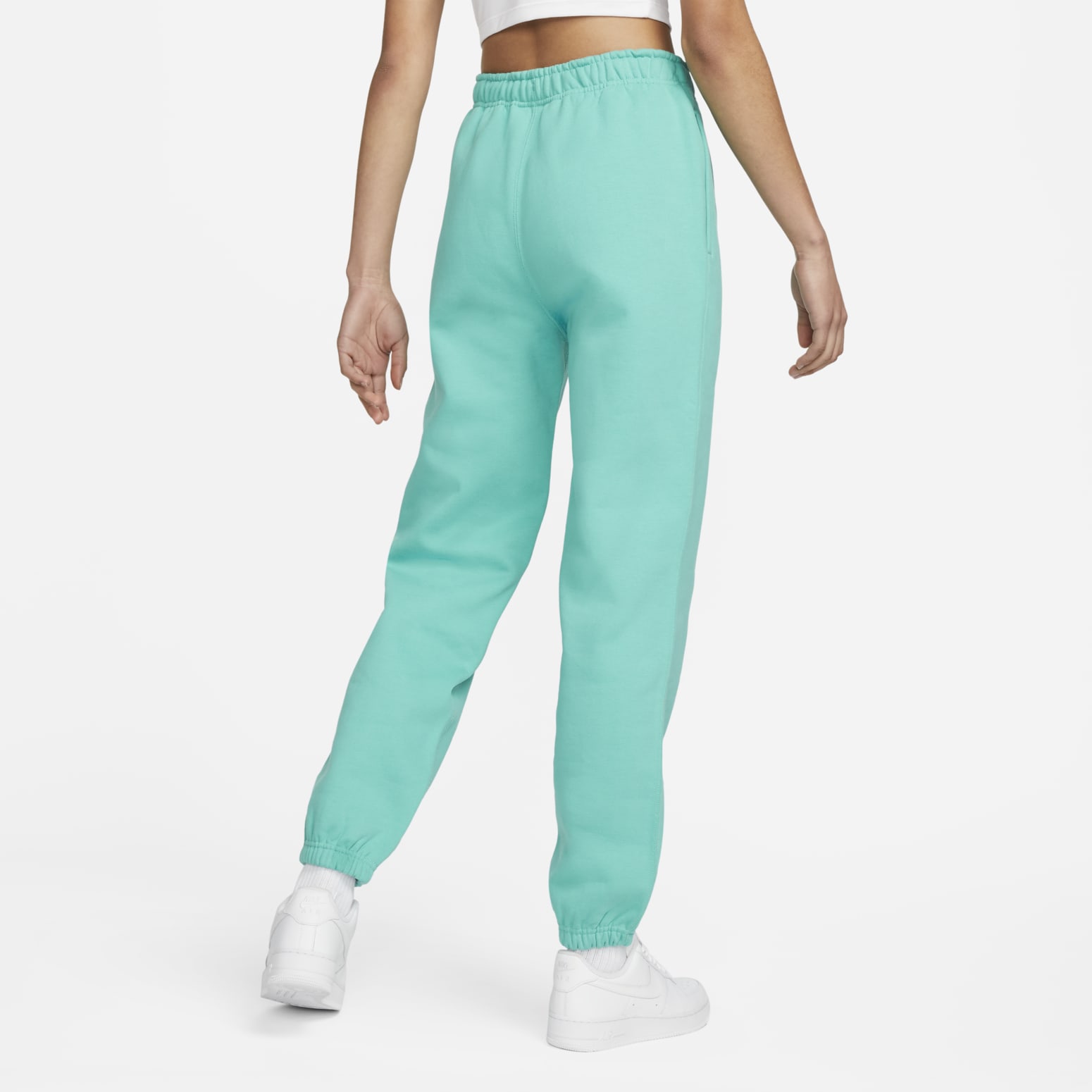 (WMNS) Nike Solo Swoosh Sweatpants 'Teal' CW5565-393