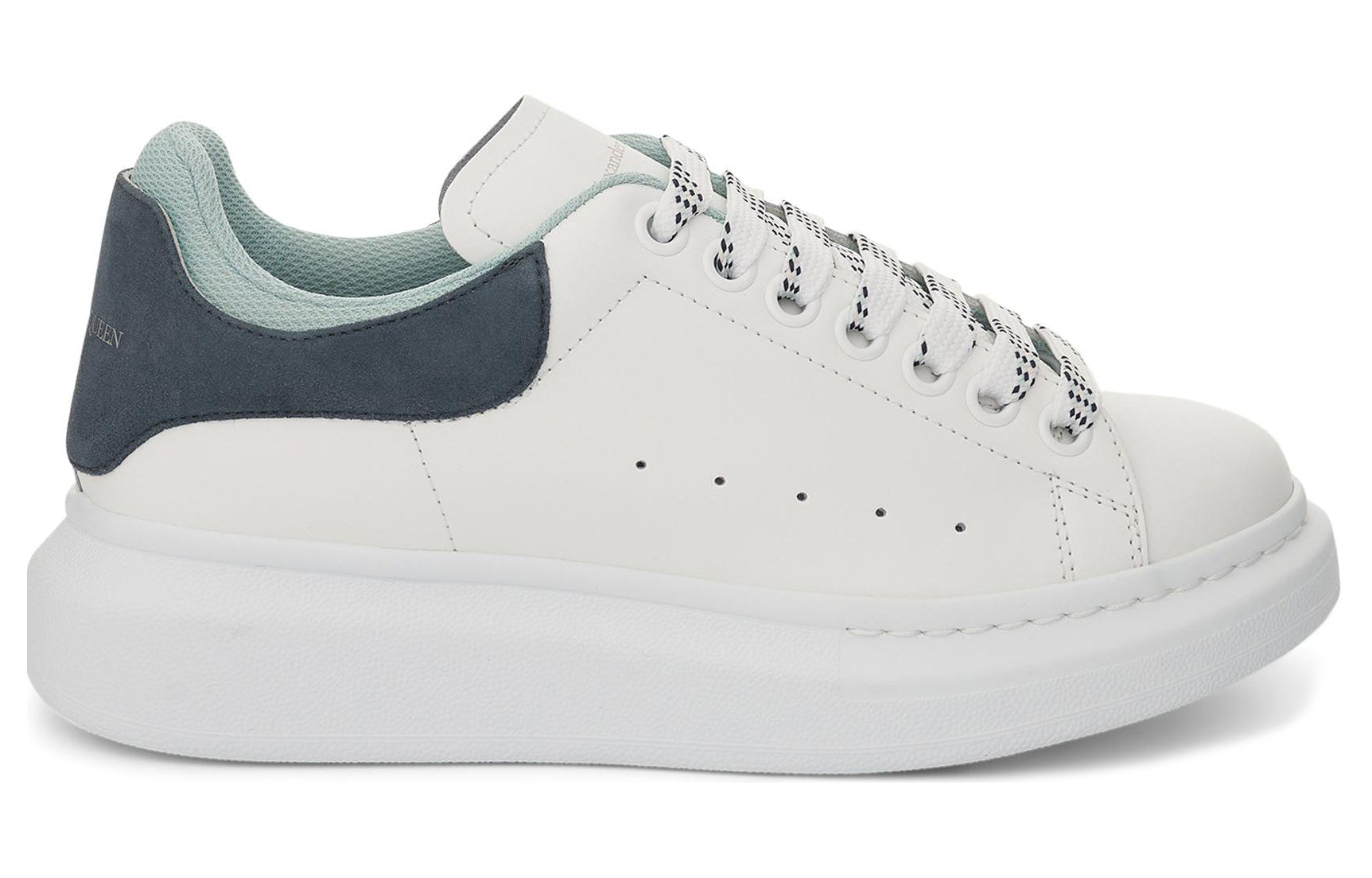 (WMNS) Alexander McQueen Oversized Sneakers 'White Anthracite Mint' 697103WIBNH9890