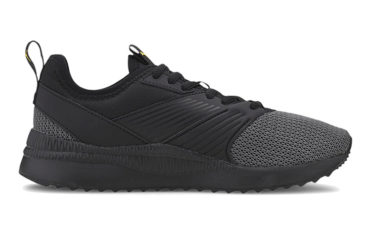 (GS) PUMA Pacer Next Ffwd Low Top Running Shoes Black/Yellow 374201-02