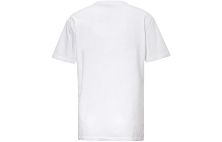 (WMNS) Converse Printing Round Neck Short Sleeve White 10018939-102