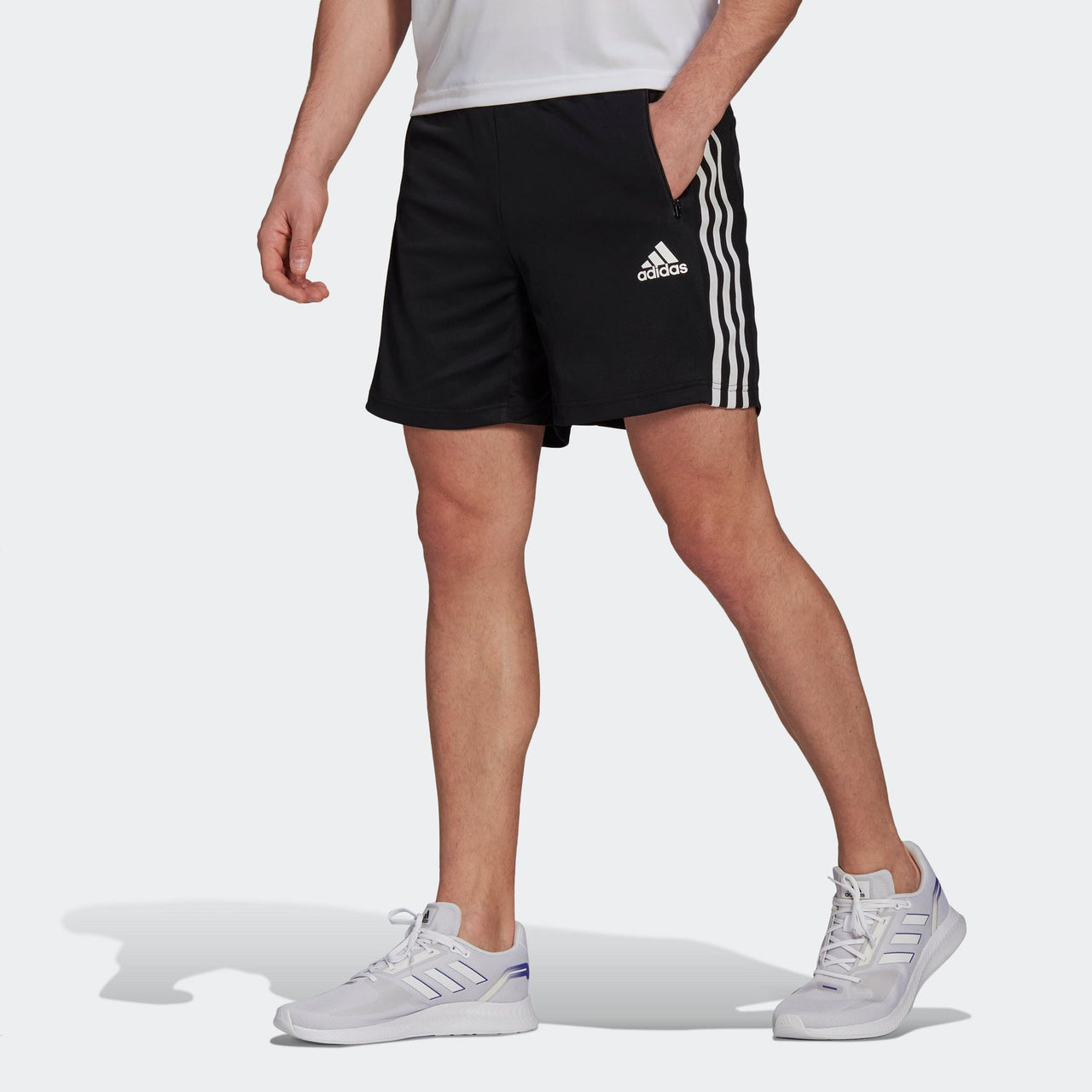adidas M 3s Sho Casual Sports Side Stripe Shorts Black GM2127