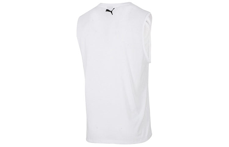 PUMA Don't Flinch Basketball Tank 'White Red' 532129-09