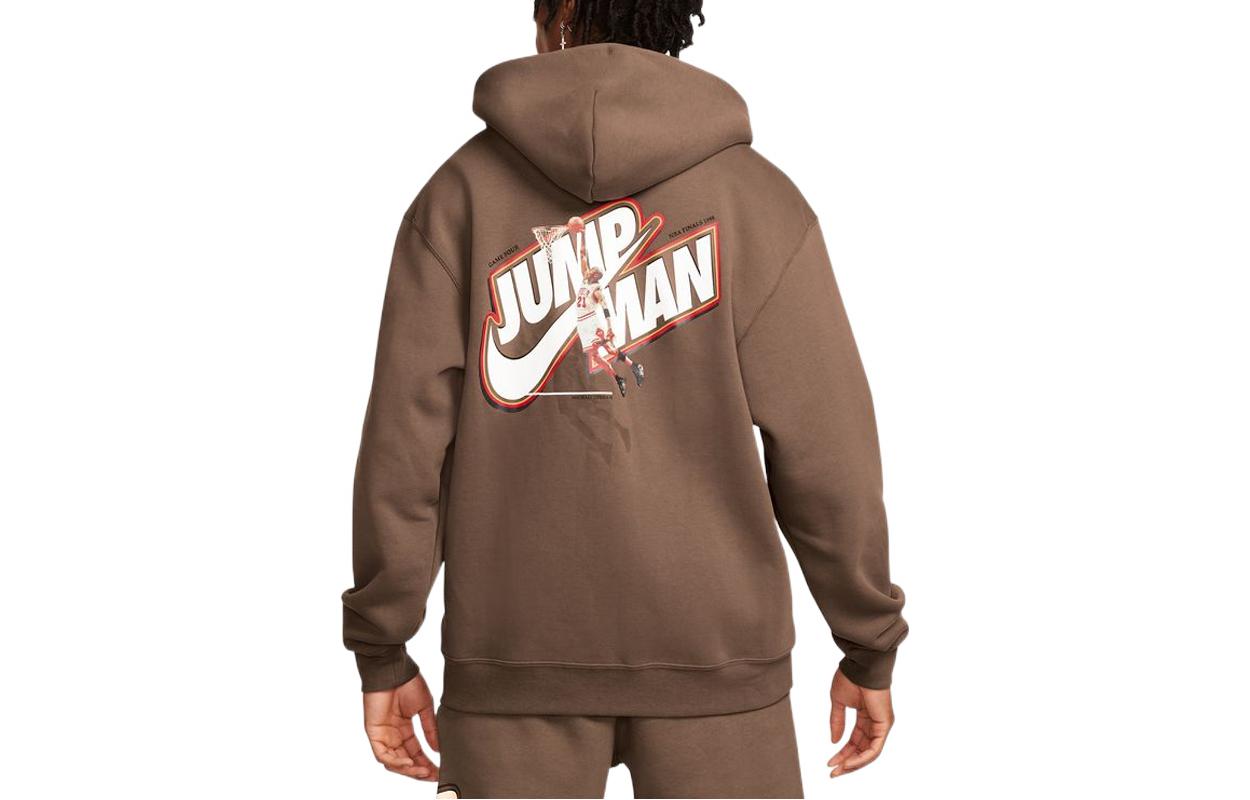 Men's Air Jordan Zipper Jacket Brown DC9606-256