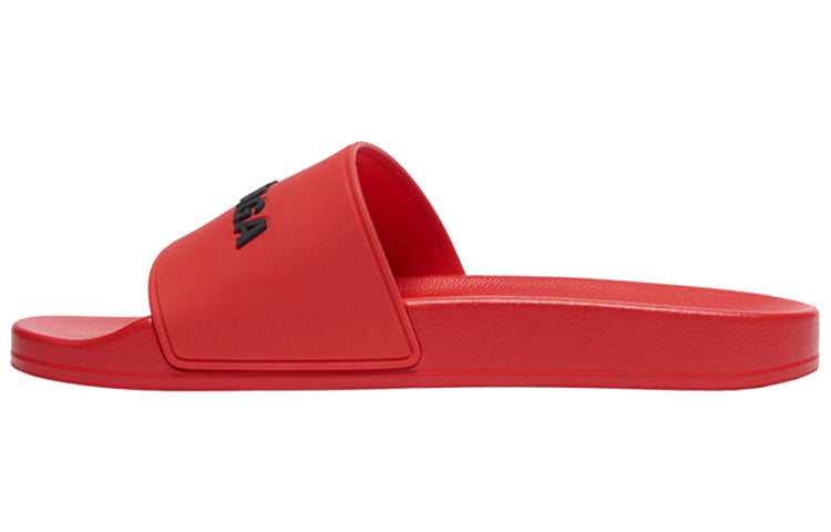 Balenciaga Pool Slides 'Red Black' 565826W1S806561