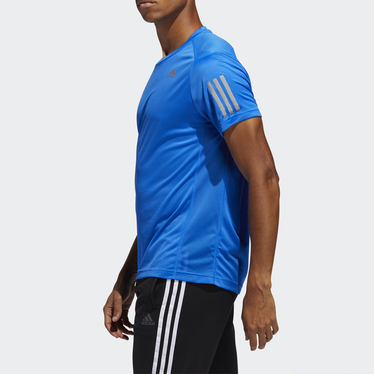 adidas Own The Run Tee Running Short-sleeve Tee Men Blue FQ7252