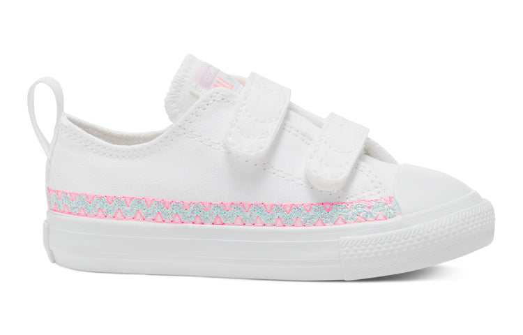 Converse Kids' Friendship Bracelet Easy-on Chuck Taylor All Star Low Top White 767787C