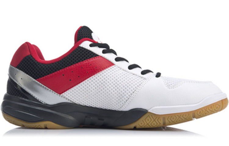 Li-Ning Badminton Training Shoes 'White Red' AYTP061-1