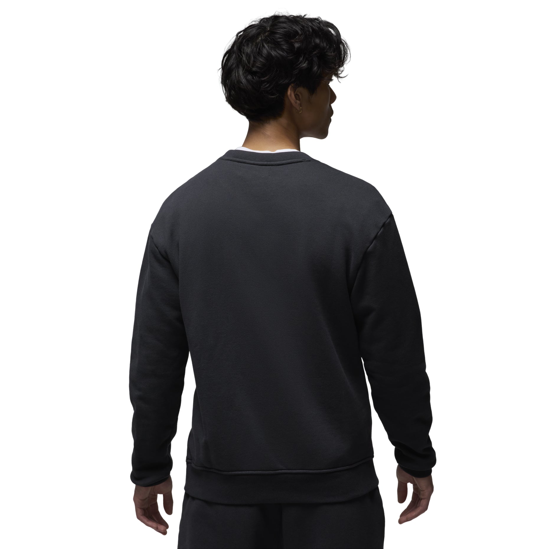 Air Jordan Wordmark knitted crew neck sweatshirt 'Black' FJ7789-045
