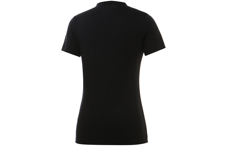 (WMNS) Nike Embroidery Logo Sports Round-neck Black CZ7339-011