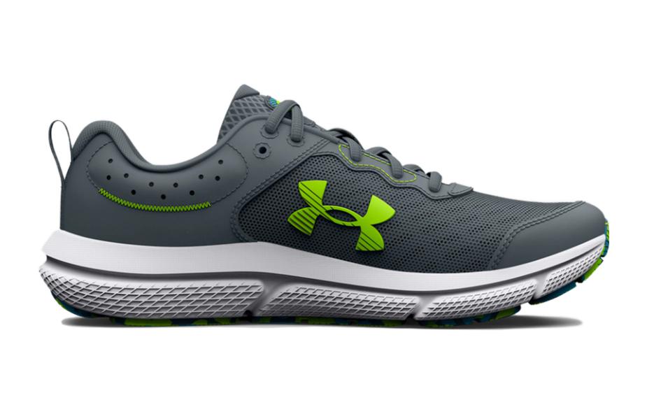 (GS) Under Armour Assert 10 AC Wide 'Gravel Lime Surge' 3026185-101