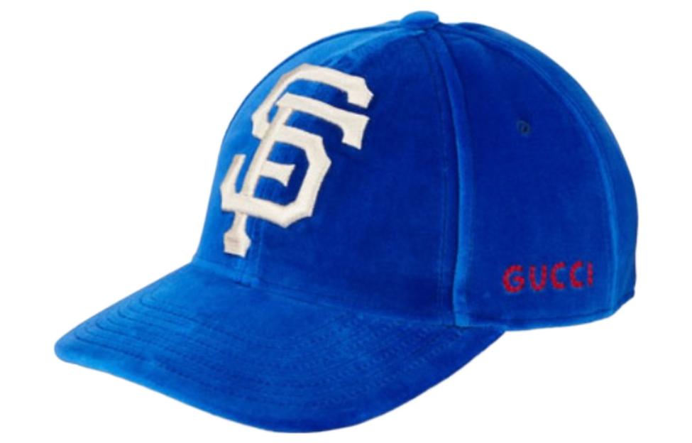 Gucci SF Giants Velvet Baseball Hat 'Blue' 543399-4HE94-4300