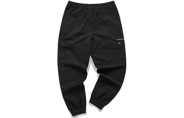 FILA FUSION Bundle Feet Woven Cargo Sports Long Pants Black T11M111605F-BK