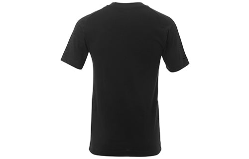 Y-3 Black Logo Round Neck Short Sleeve Loose Unisex CF2575