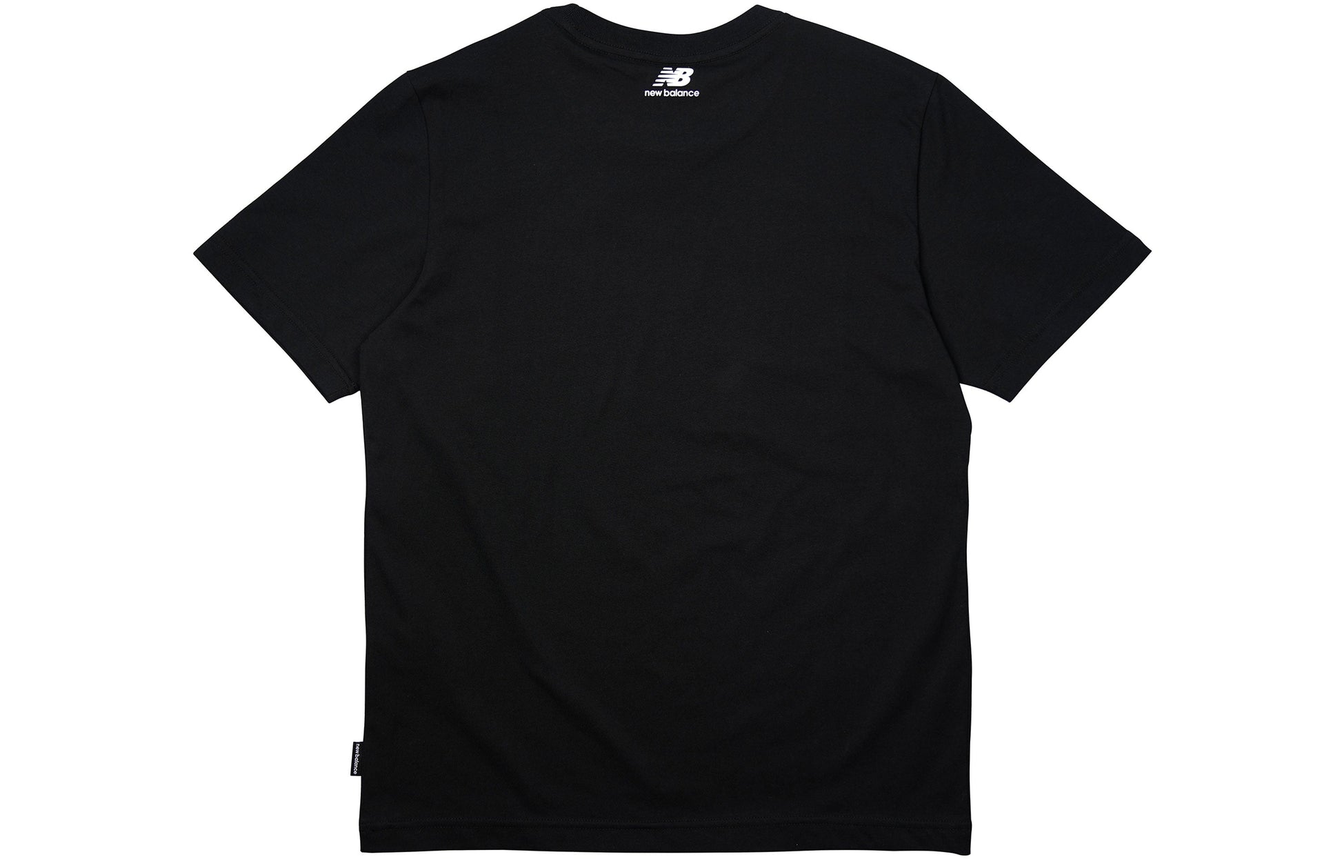 New Balance Logo Printing Casual Sports Short Sleeve Version Couple Style Black NEA2E013-BK