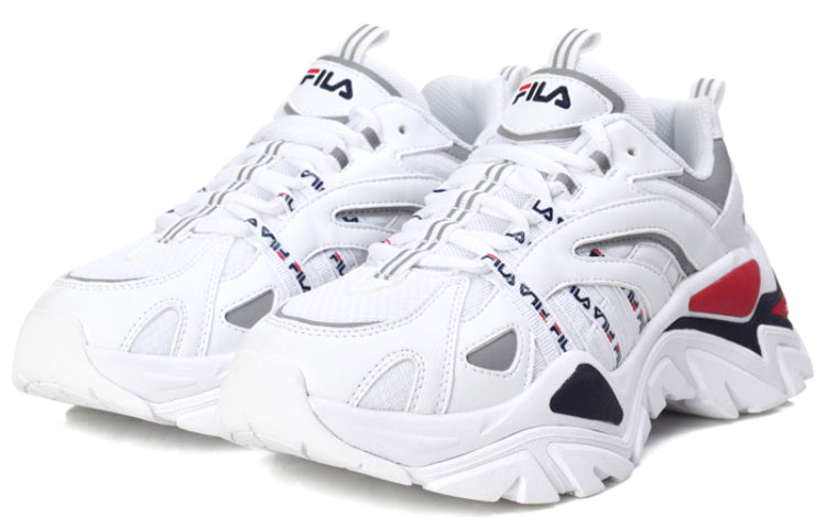 (WMNS) FILA Retro Running Shoes White/Black/Red 1JM00800_125